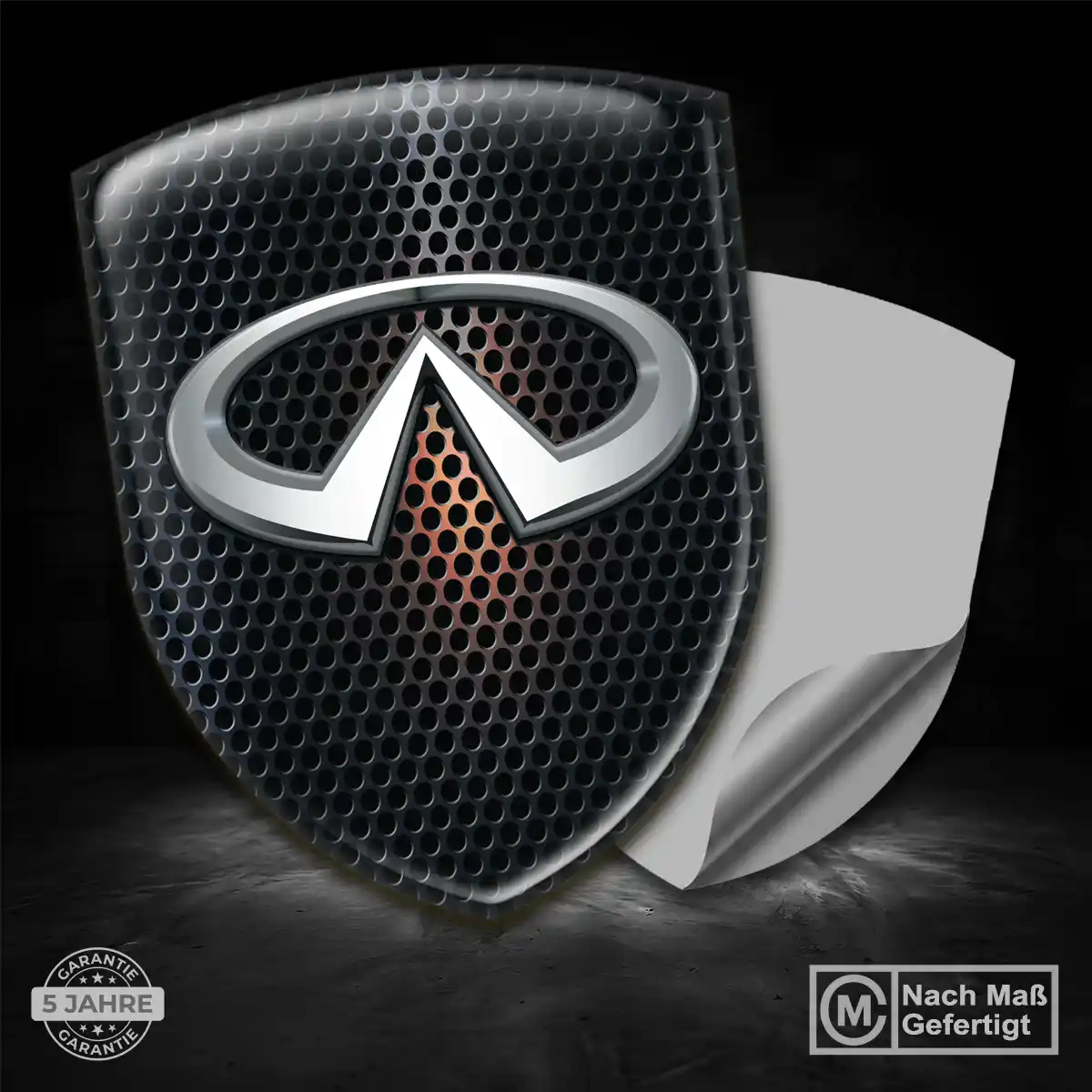 Infiniti Silikon Aufkleber Embleme Auto Markenedition