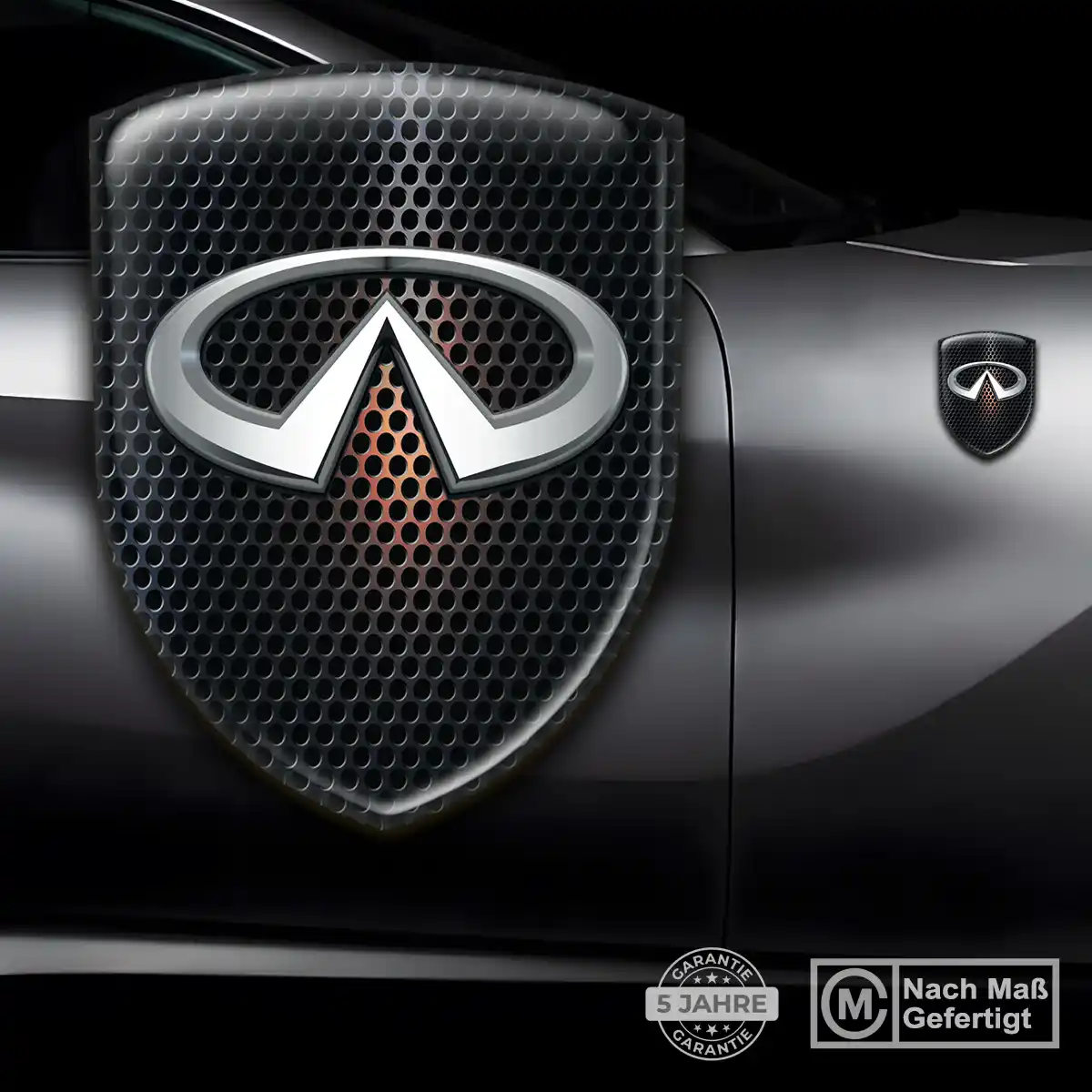 Infiniti Silikon Aufkleber Embleme Auto Markenedition