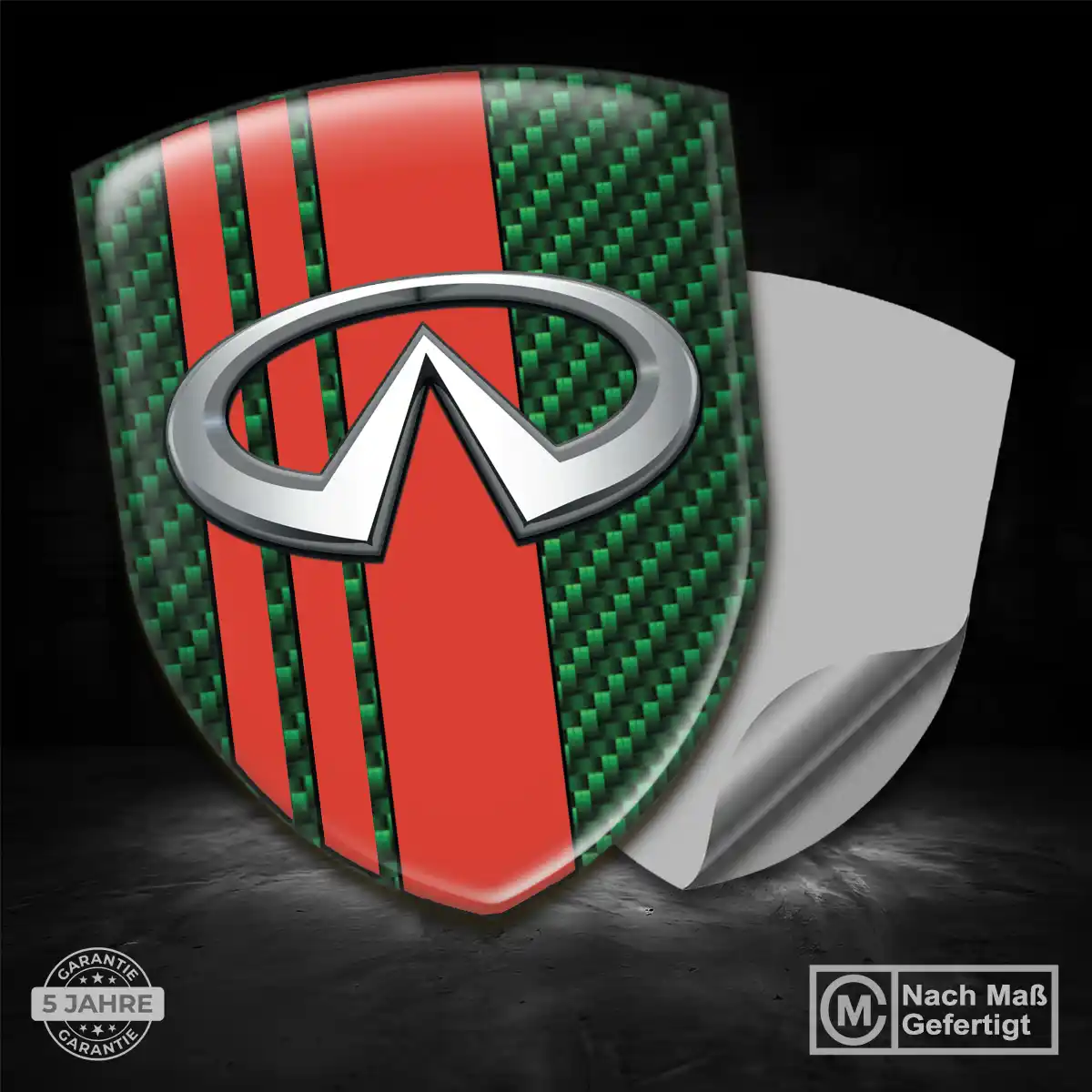 Infiniti Silikon Aufkleber Embleme Auto Premium-Edition