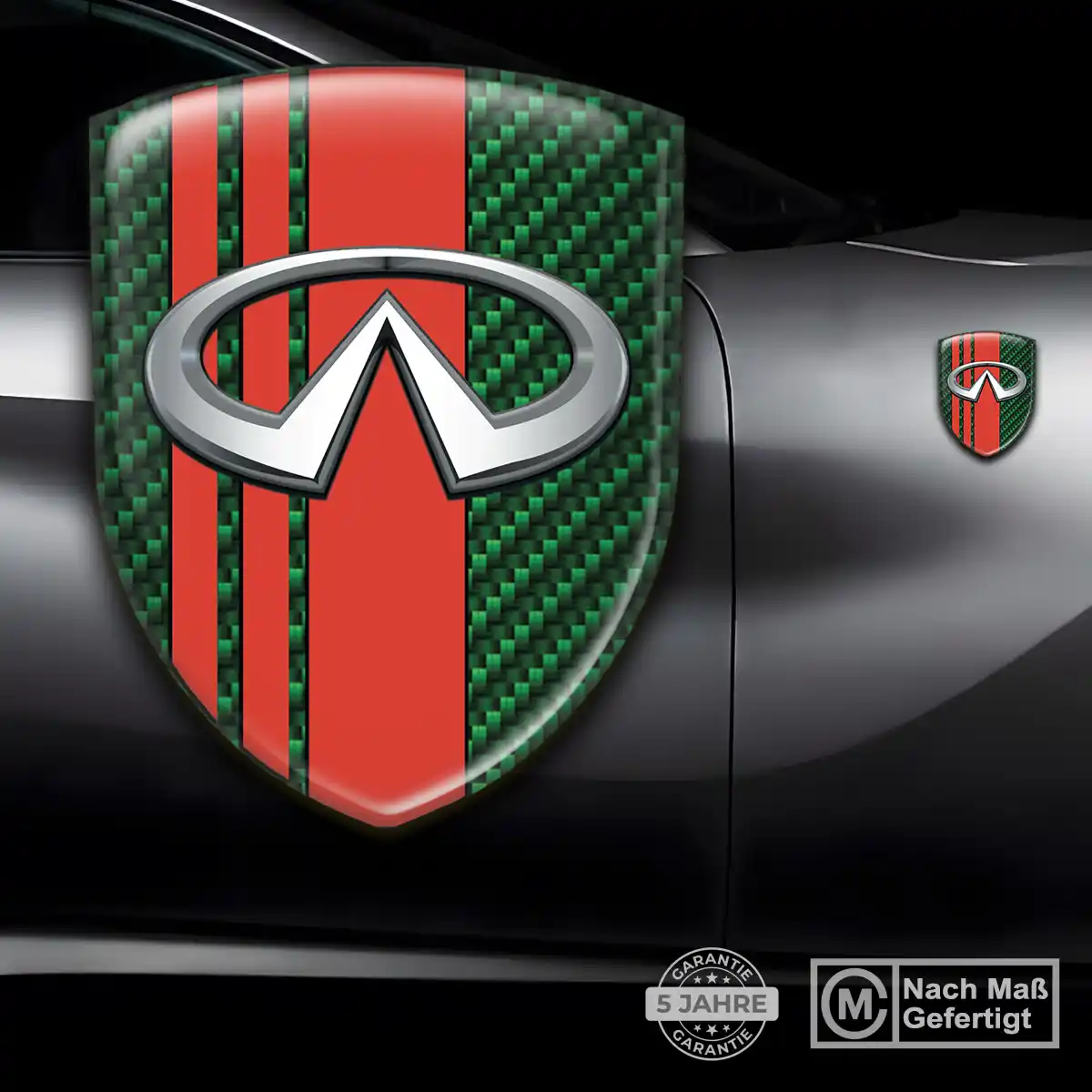Infiniti Silikon Aufkleber Embleme Auto Premium-Edition