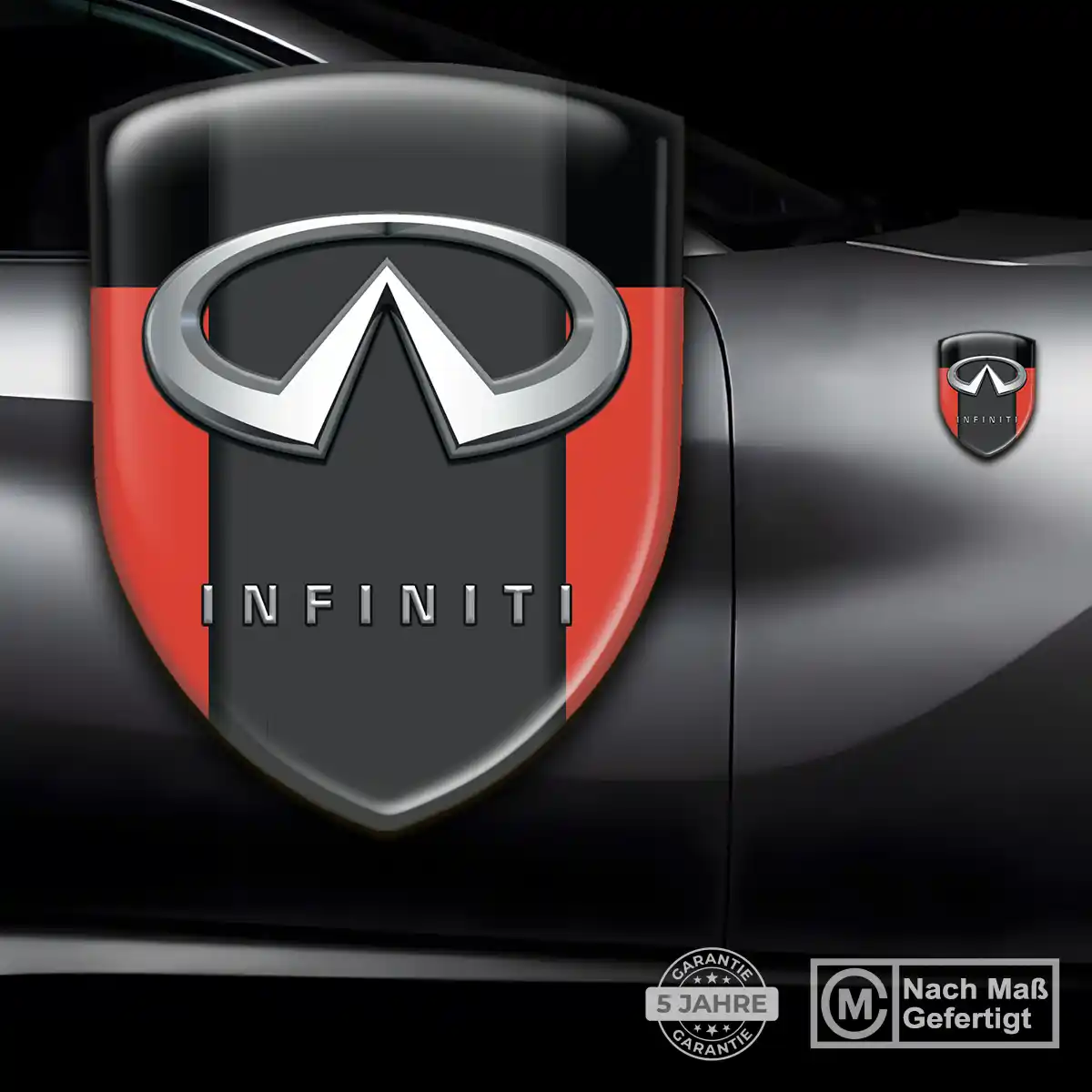 Infiniti Silikon Aufkleber Embleme Auto Premiumqualität