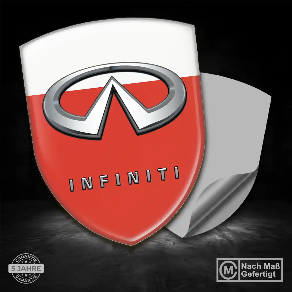 Infiniti Silikon Aufkleber Embleme Edles Design
