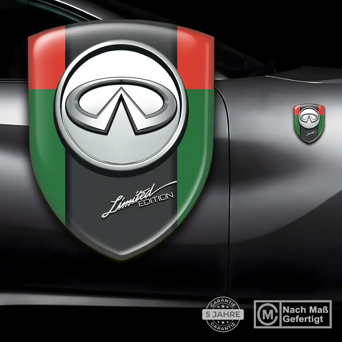 Infiniti Silikon Aufkleber Embleme Elegantes Design