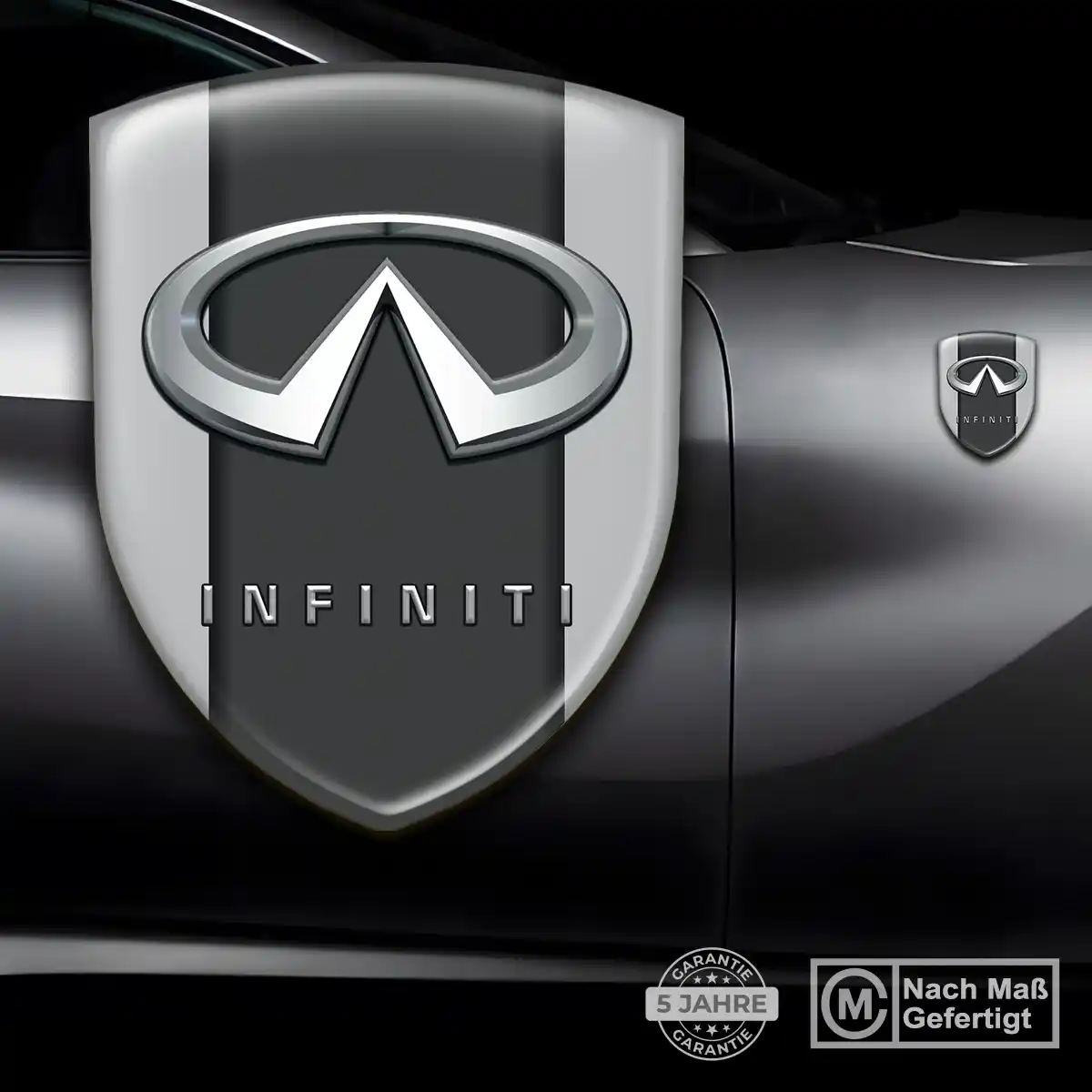 Infiniti Silikon Aufkleber Embleme Erstklassige Qualität
