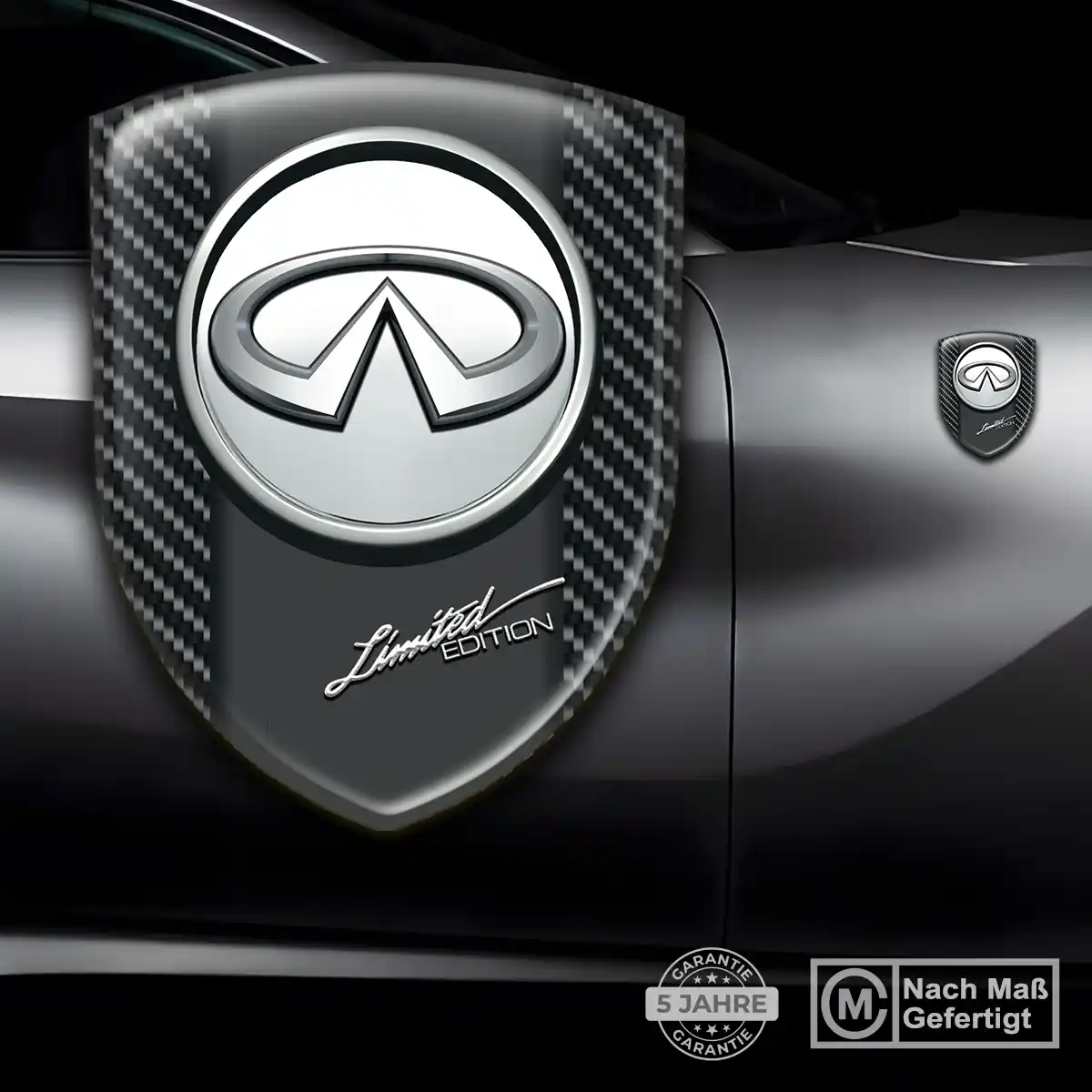 Infiniti Silikon Aufkleber Embleme Höchste Qualität