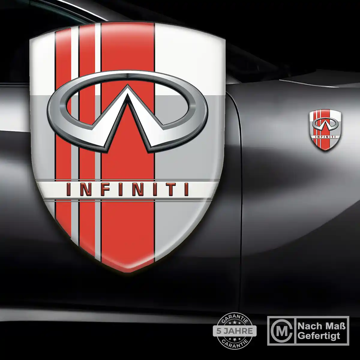 Infiniti Silikon Aufkleber Embleme Hochwertiges Harz