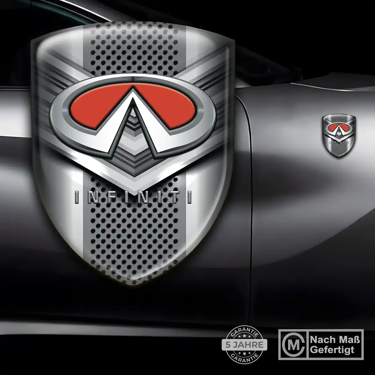 Infiniti Silikon Aufkleber Embleme Interieurdesign