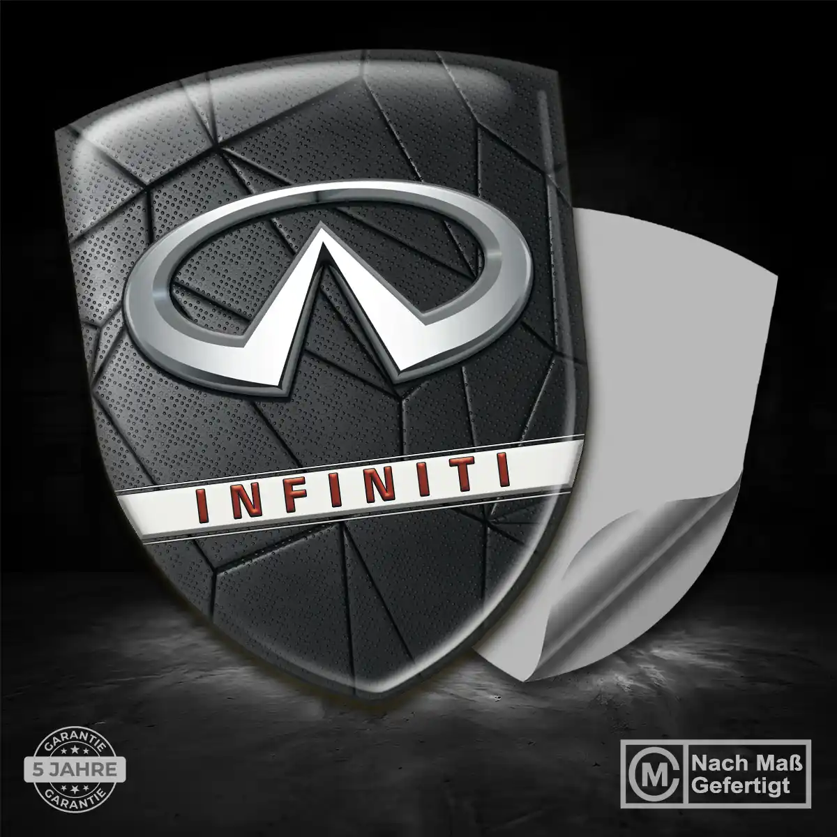 Infiniti Silikon Aufkleber Embleme Limitierte Auflage