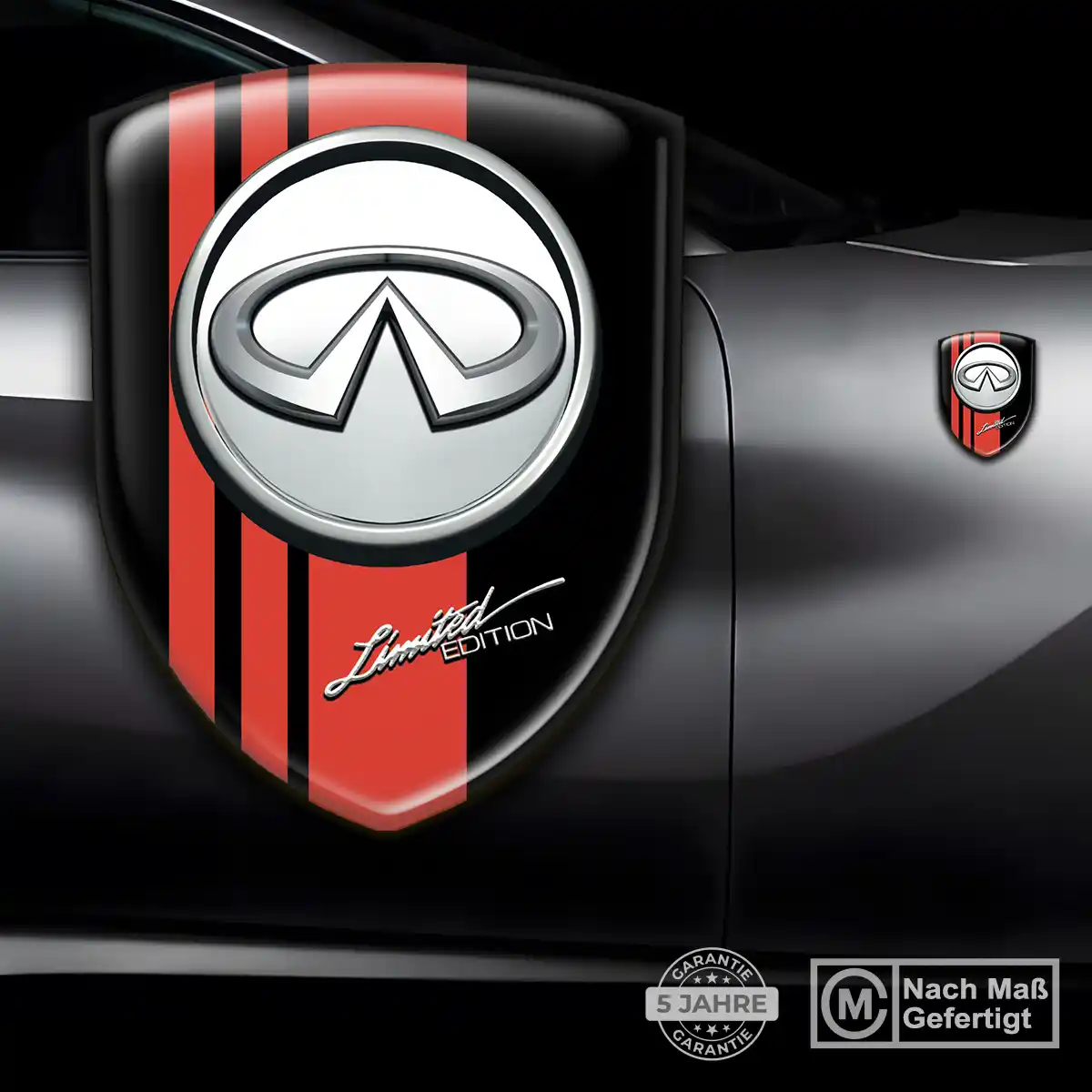 Infiniti Silikon Aufkleber Embleme Markenedition