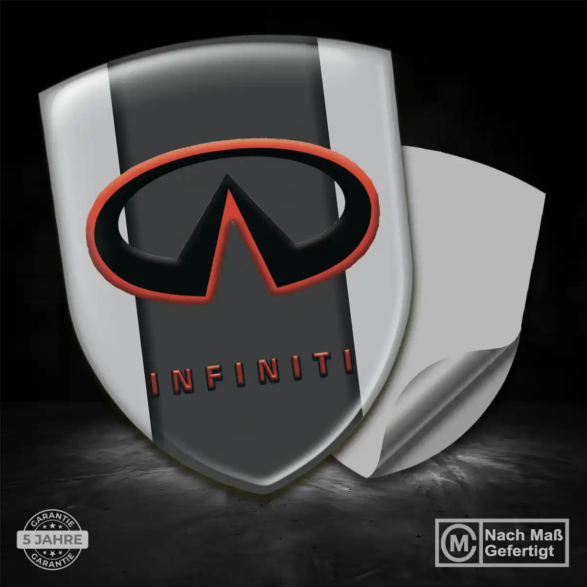 Infiniti Silikon Aufkleber Embleme Modernes Design