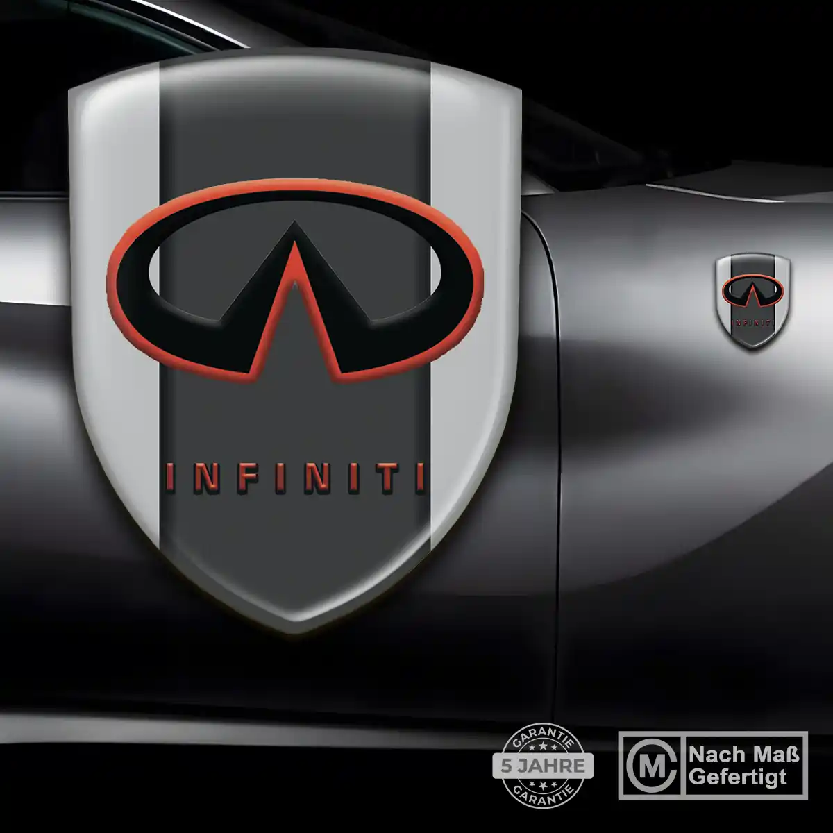 Infiniti Silikon Aufkleber Embleme Modernes Design