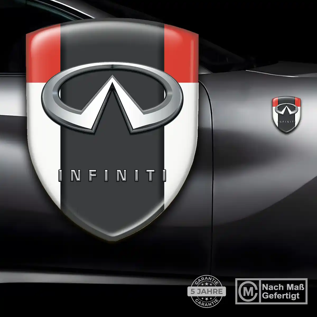Infiniti Silikon Aufkleber Embleme Premium-Edition