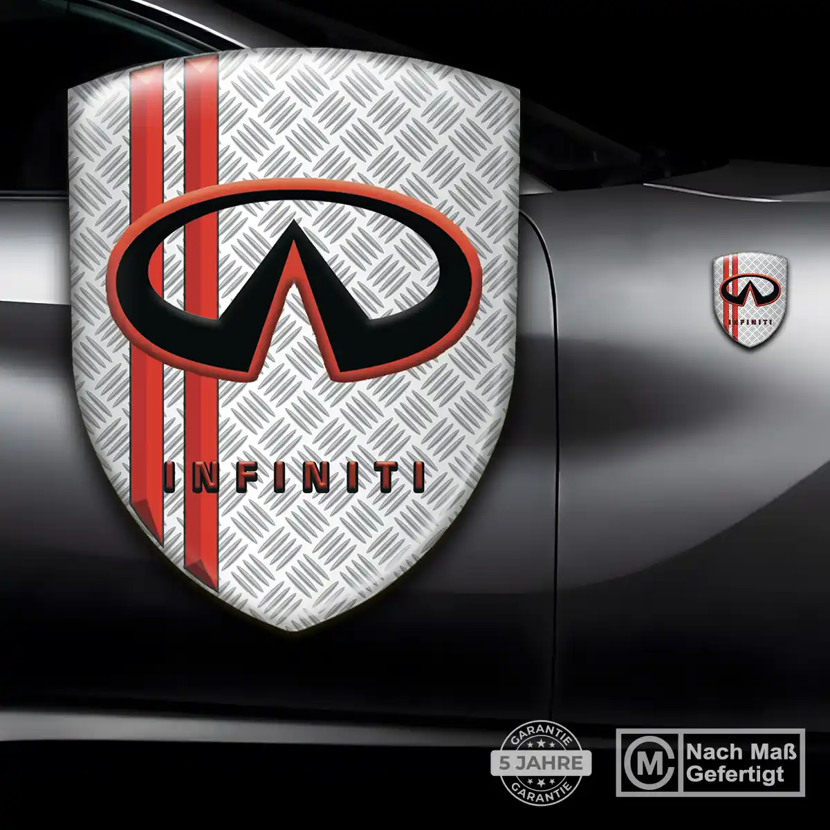 Infiniti Silikon Aufkleber Embleme Tuningfahrzeug