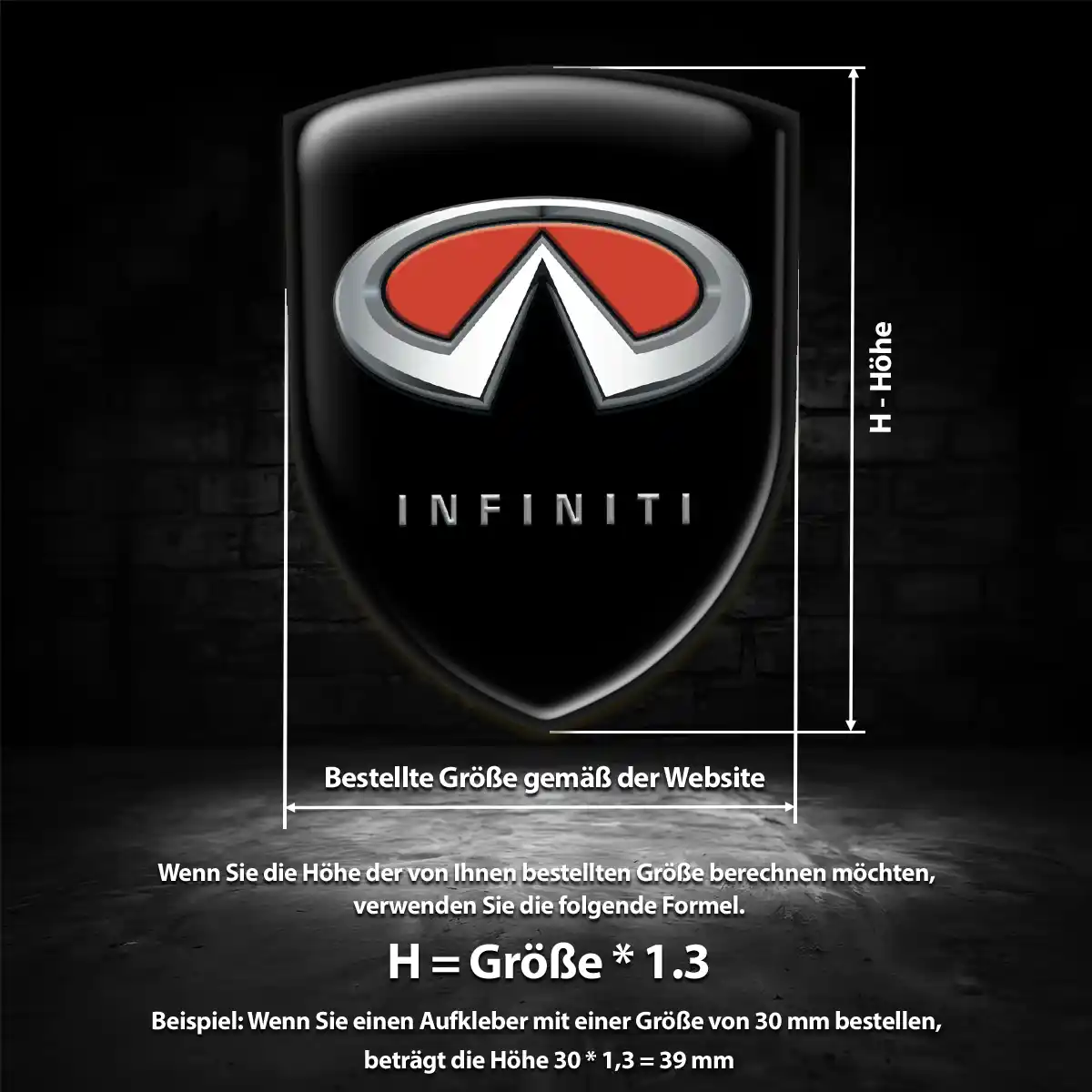 Infiniti Silikon Aufkleber Hohe Qualität
