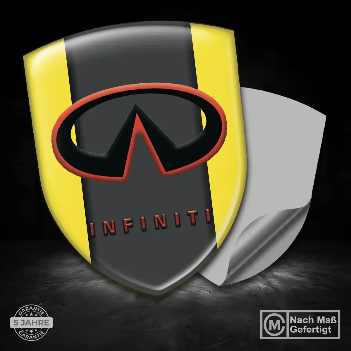 Infiniti Silikon Aufkleber Markenedition