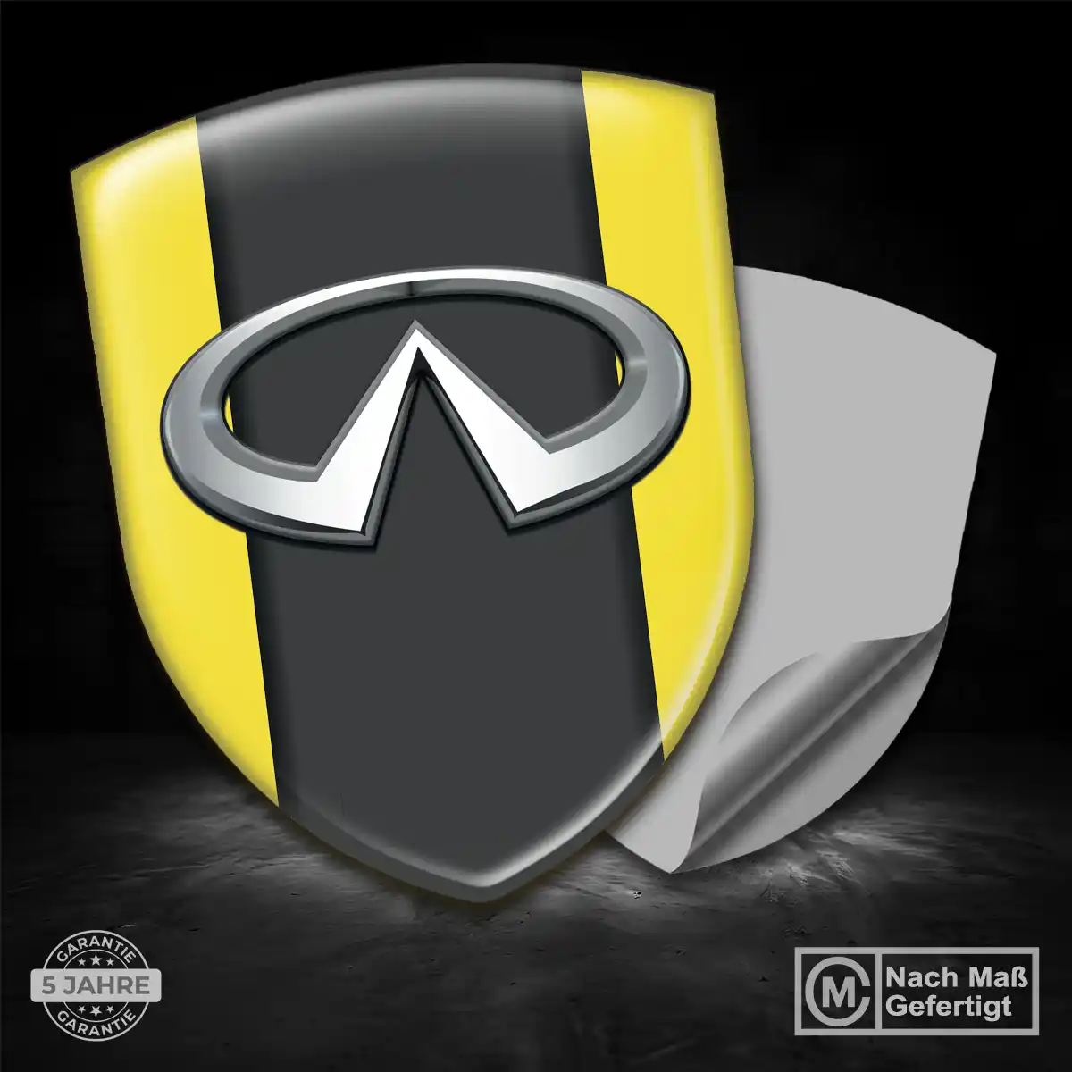 Infiniti Silikon Aufkleber Stilvolles Design