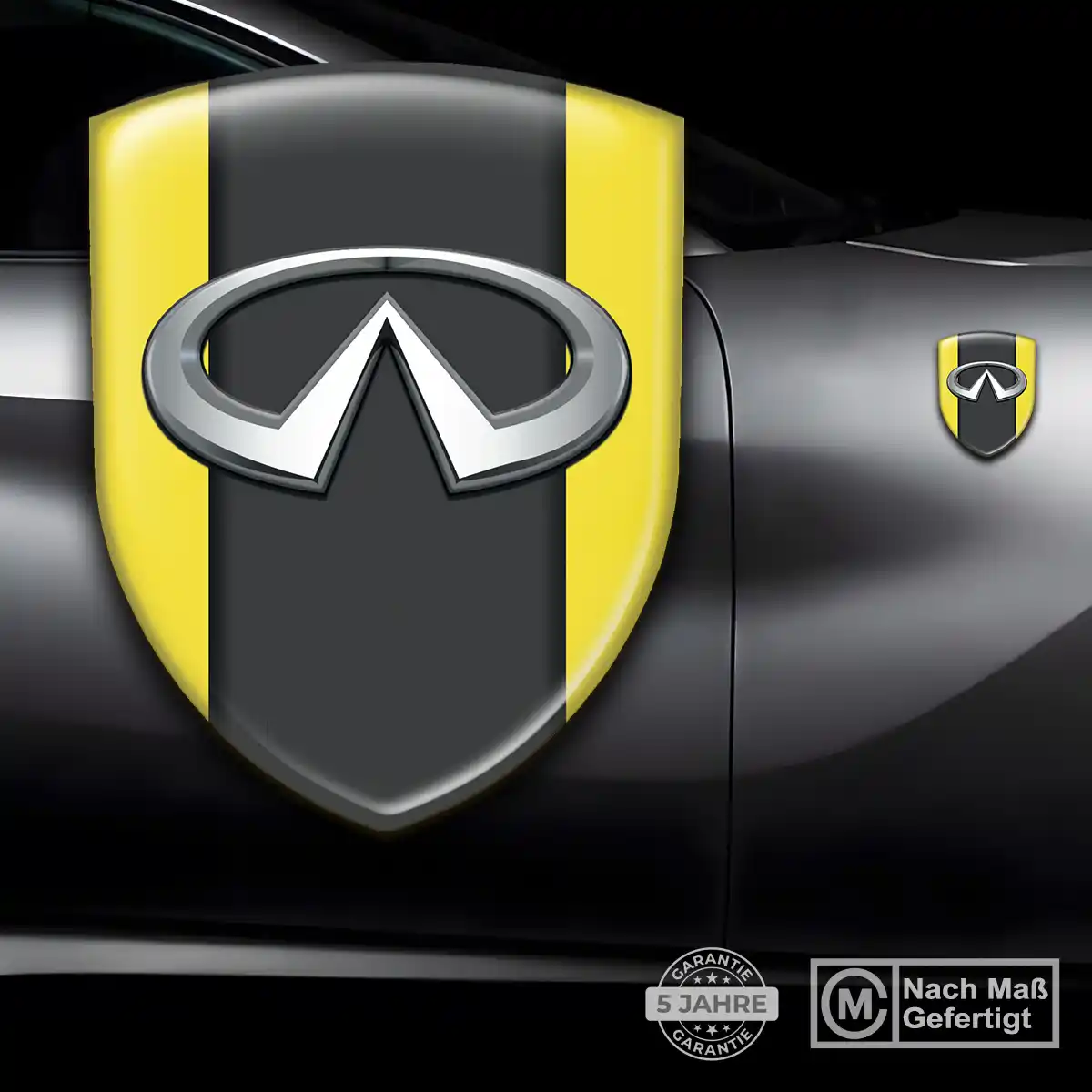 Infiniti Silikon Aufkleber Stilvolles Design