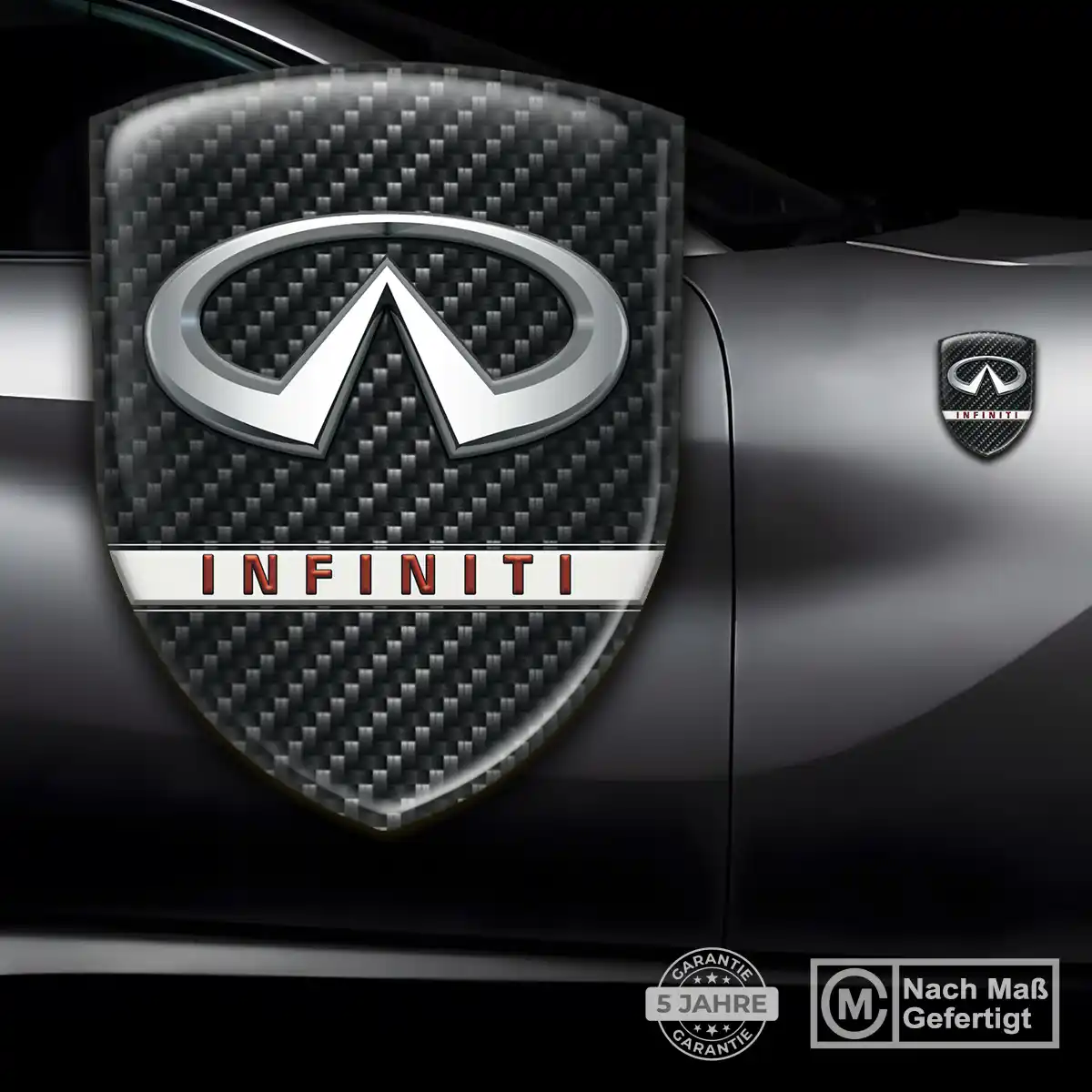 Infiniti Silikon Aufkleber Tuningfahrzeug