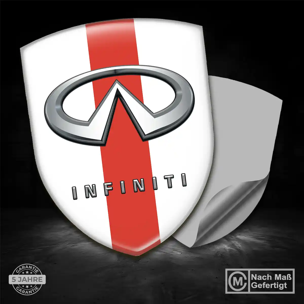 Infiniti Silikon Aufkleber Wappen Anspruchsvolles Design