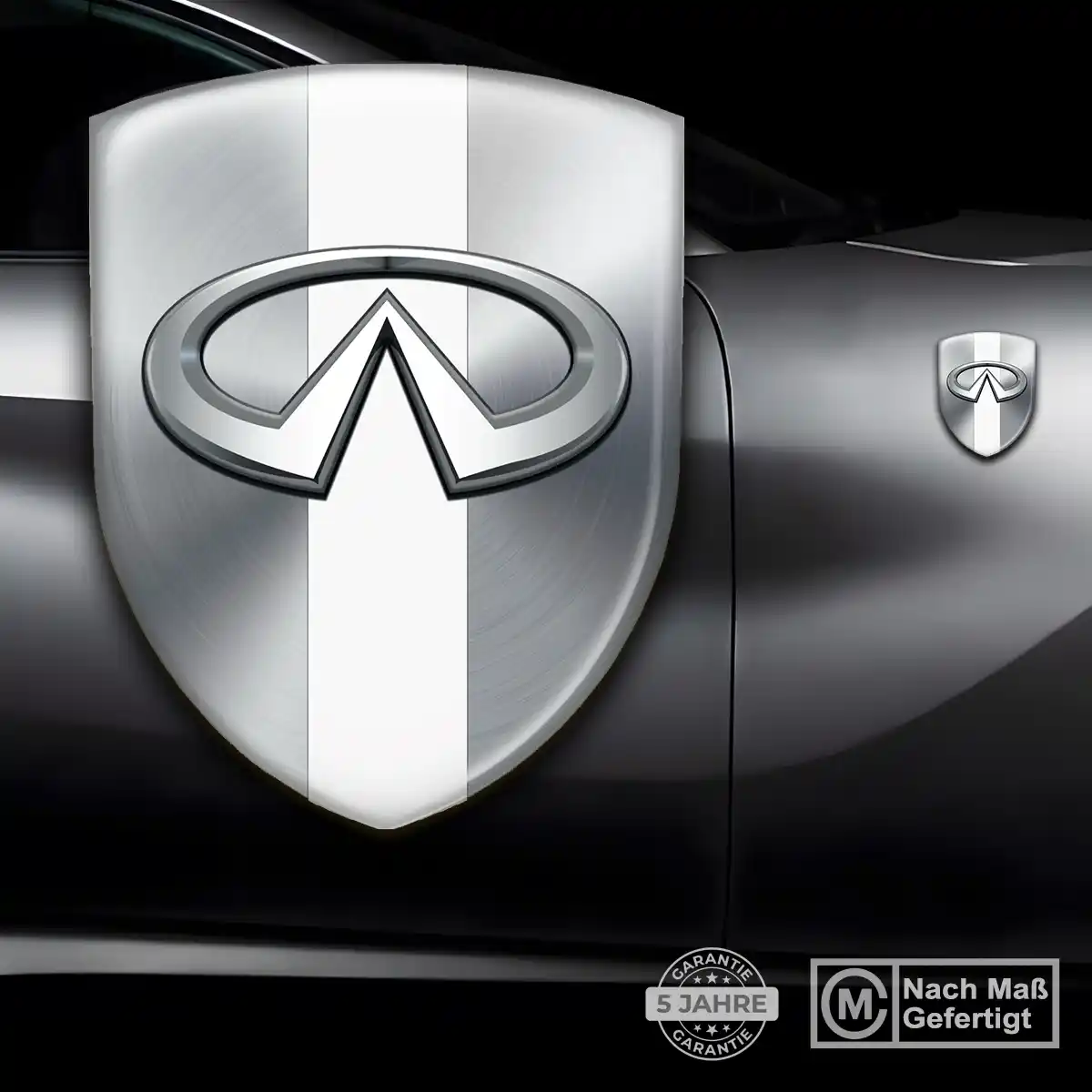 Infiniti Silikon Aufkleber Wappen Ausdrucksstarkes Design