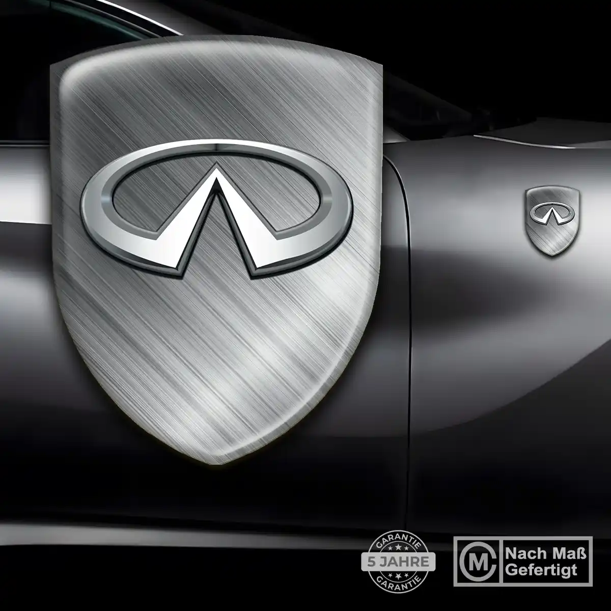 Infiniti Silikon Aufkleber Wappen Auto Elegantes Design