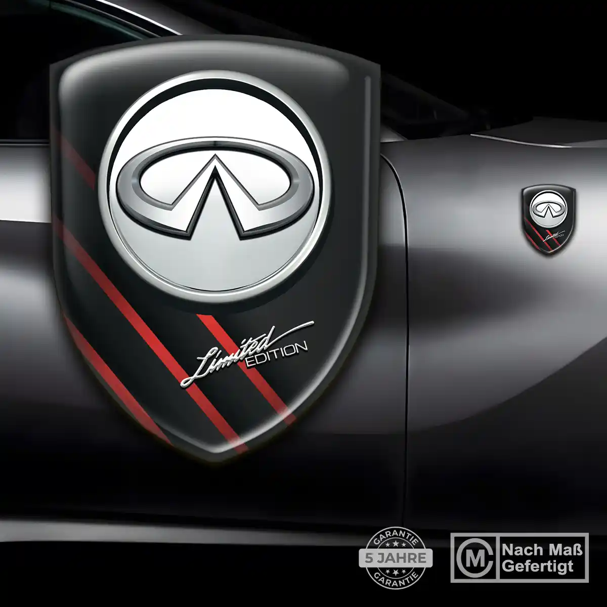 Infiniti Silikon Aufkleber Wappen Auto Exterieurdesign