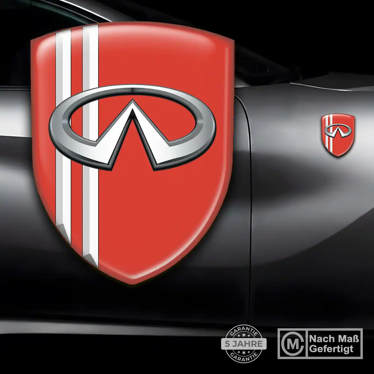 Infiniti Silikon Aufkleber Wappen Auto Höchste Qualität