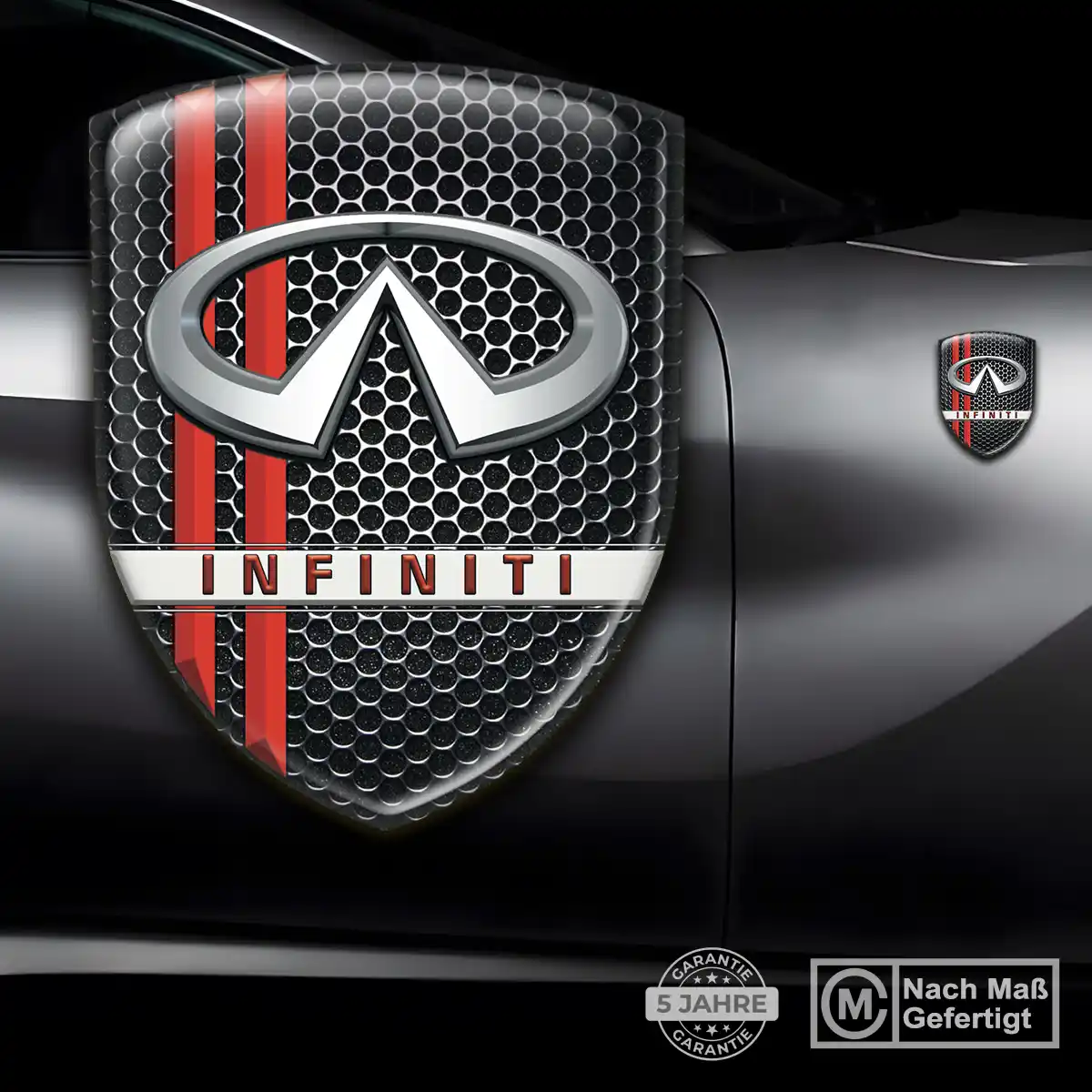 Infiniti Silikon Aufkleber Wappen Auto Hochwertiges Harz
