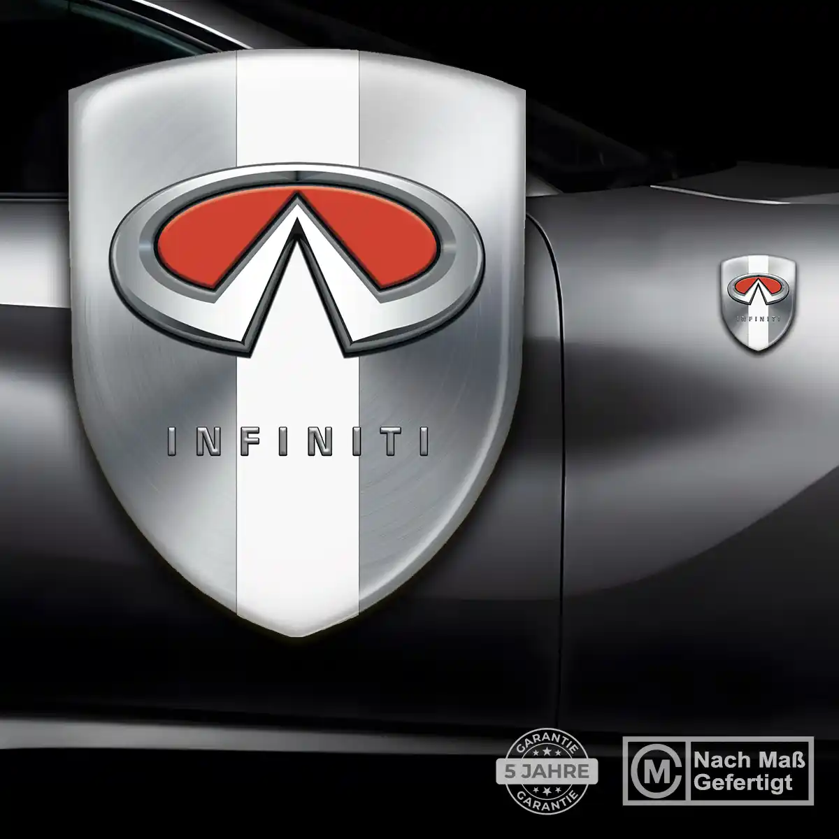 Infiniti Silikon Aufkleber Wappen Auto Interieurdesign