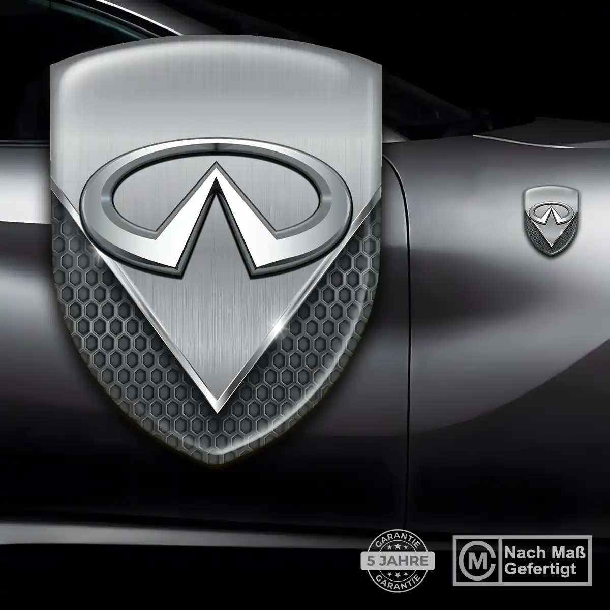 Infiniti Silikon Aufkleber Wappen Auto Limitierte Auflage