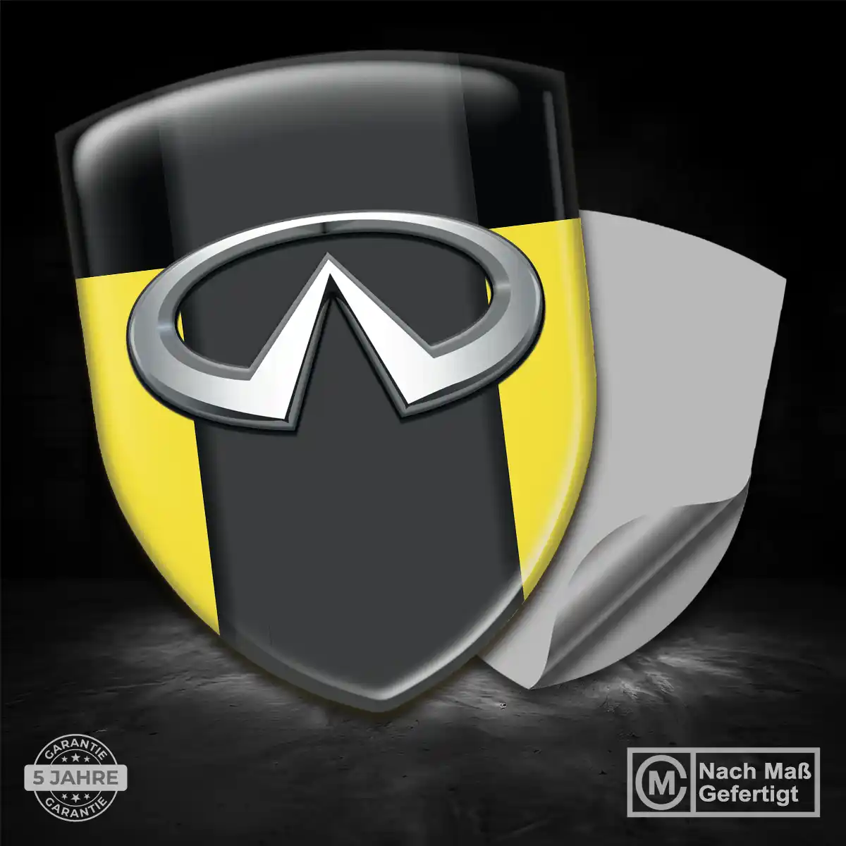 Infiniti Silikon Aufkleber Wappen Auto Premium-Edition