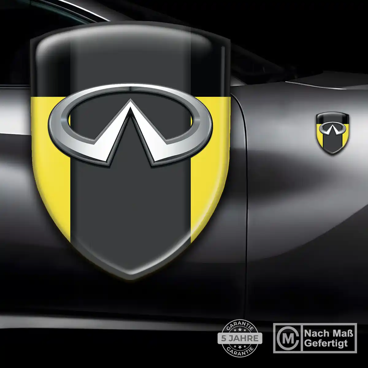 Infiniti Silikon Aufkleber Wappen Auto Premium-Edition