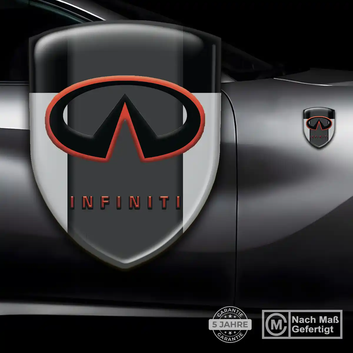 Infiniti Silikon Aufkleber Wappen Auto Spitzenqualität
