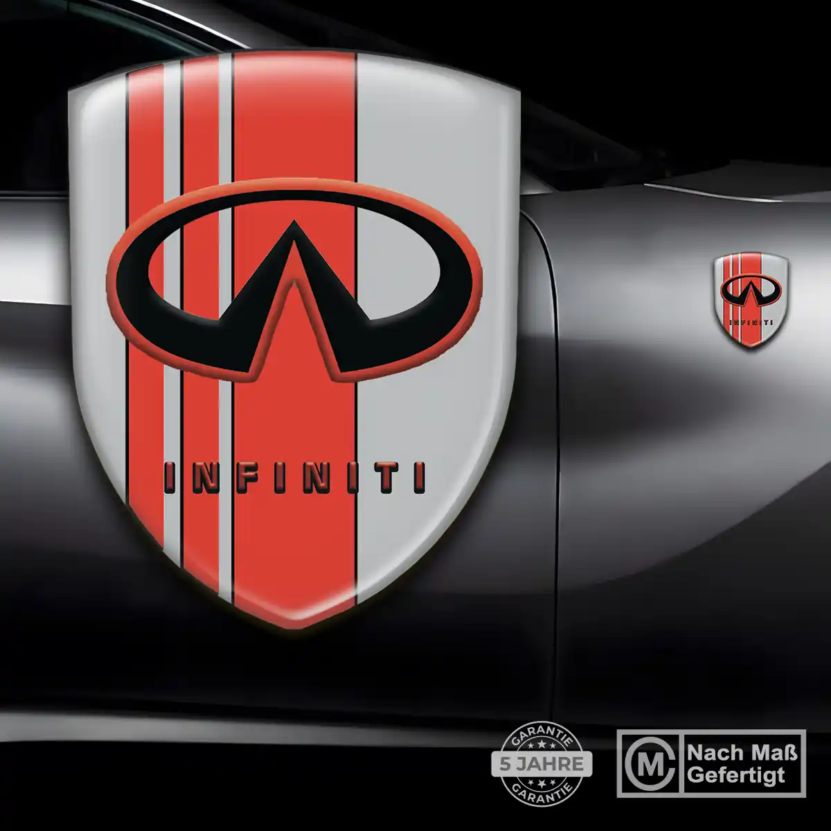 Infiniti Silikon Aufkleber Wappen Auto Stilvolles Design
