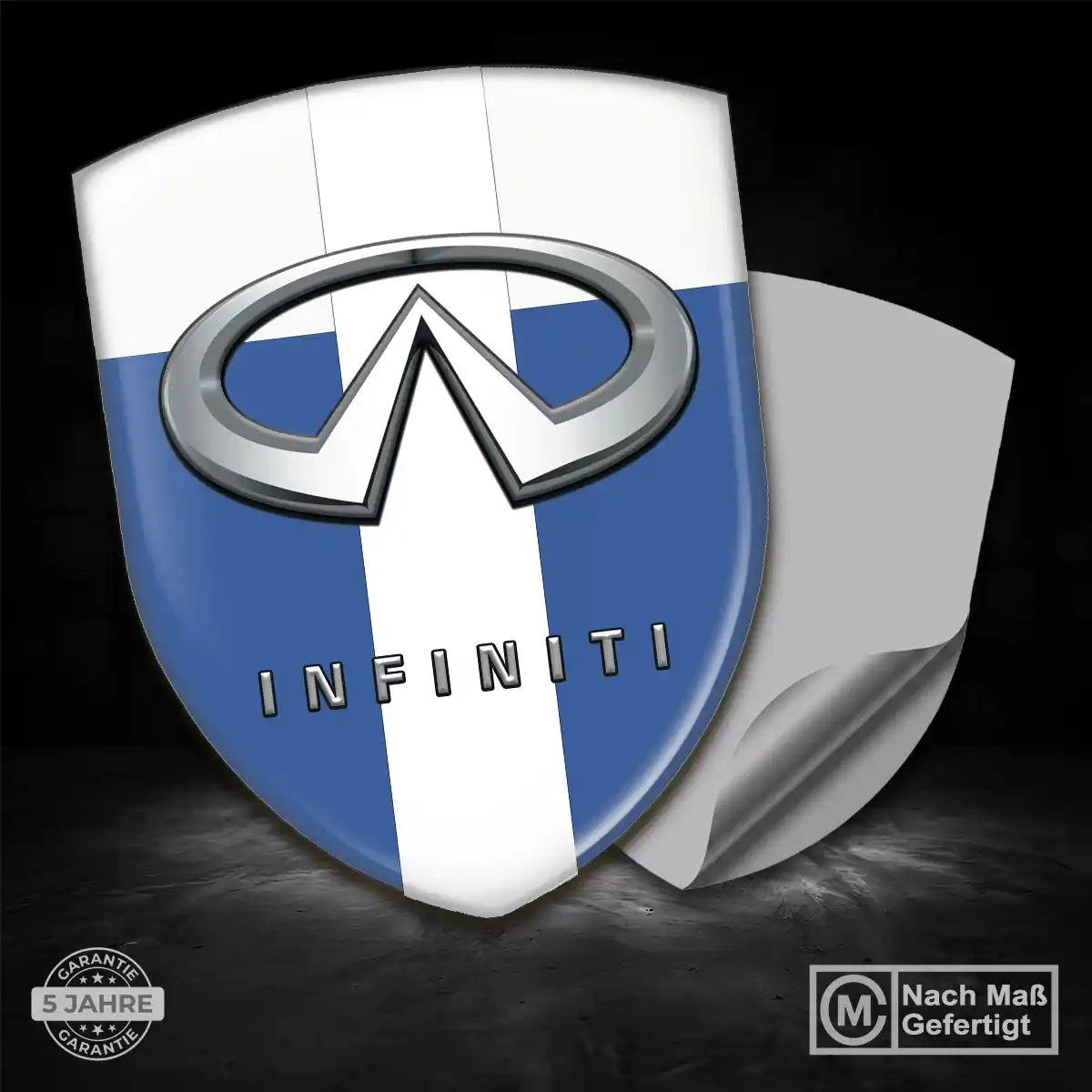 Infiniti Silikon Aufkleber Wappen Überzeugende Qualität