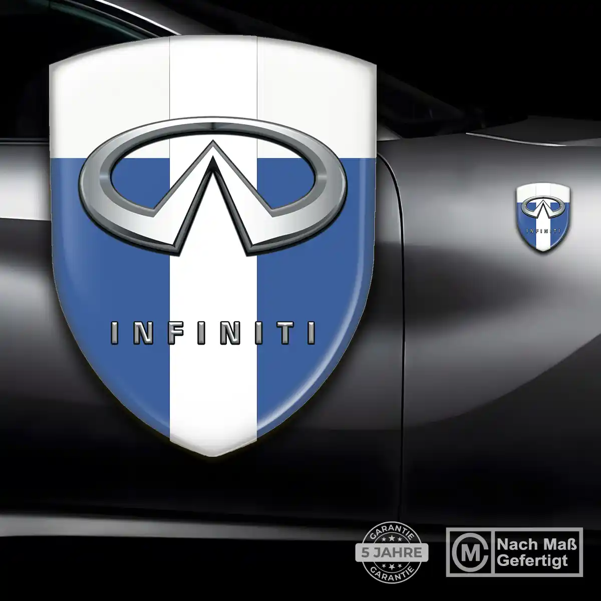 Infiniti Silikon Aufkleber Wappen Überzeugende Qualität