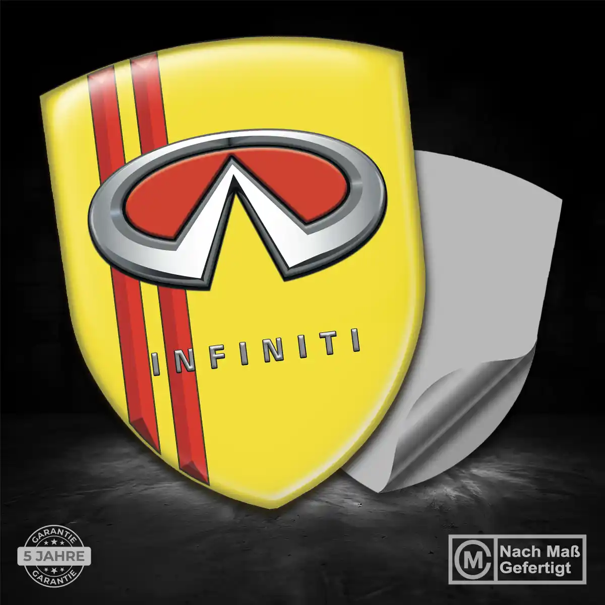 Infiniti Silikon Aufkleber Wappen Erstklassige Qualität