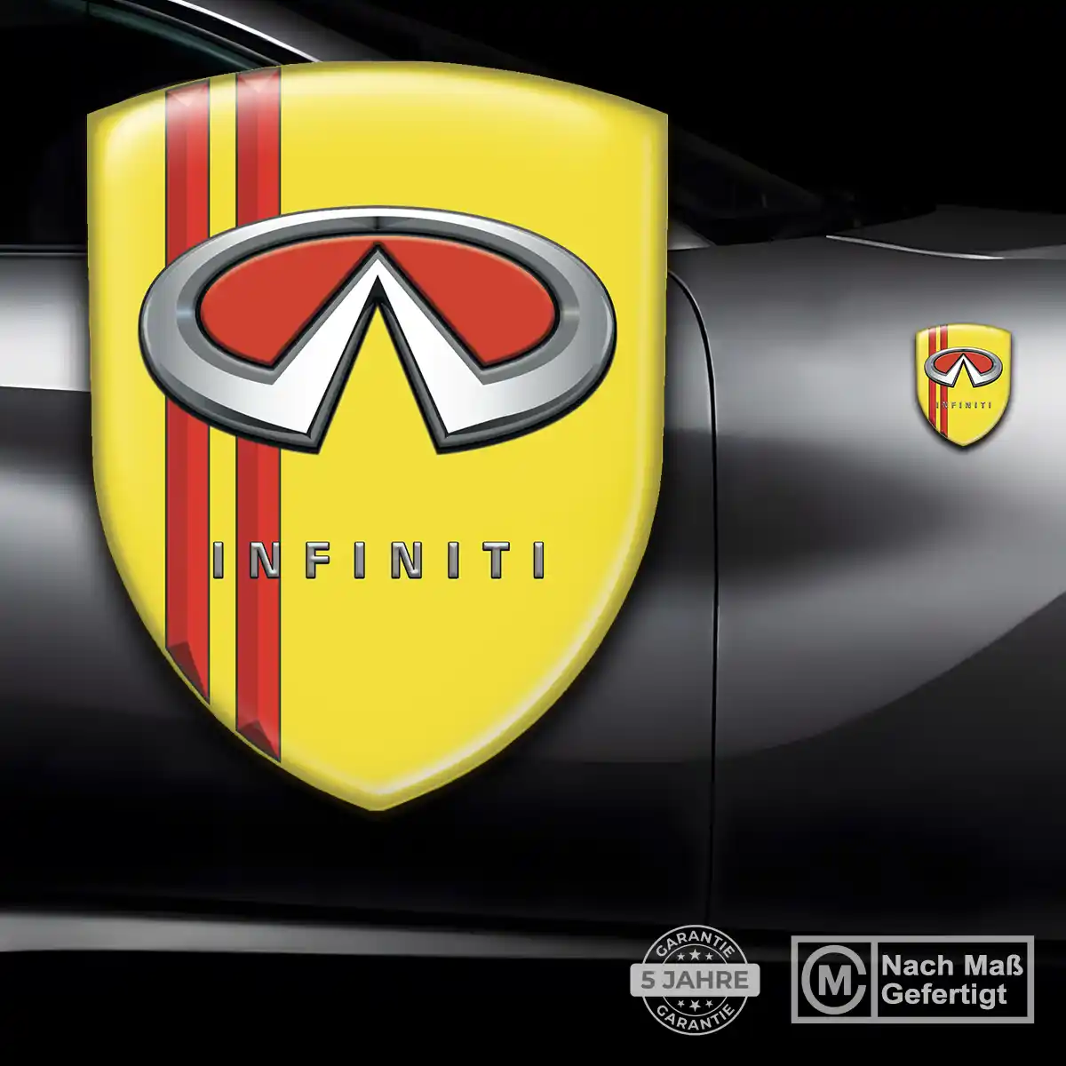 Infiniti Silikon Aufkleber Wappen Erstklassige Qualität