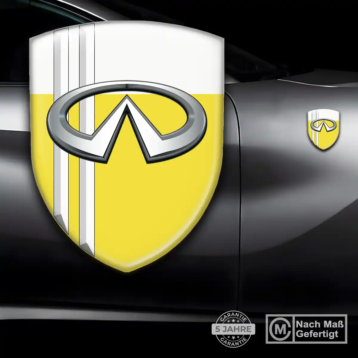 Infiniti Silikon Aufkleber Wappen Hochwertiges Harz