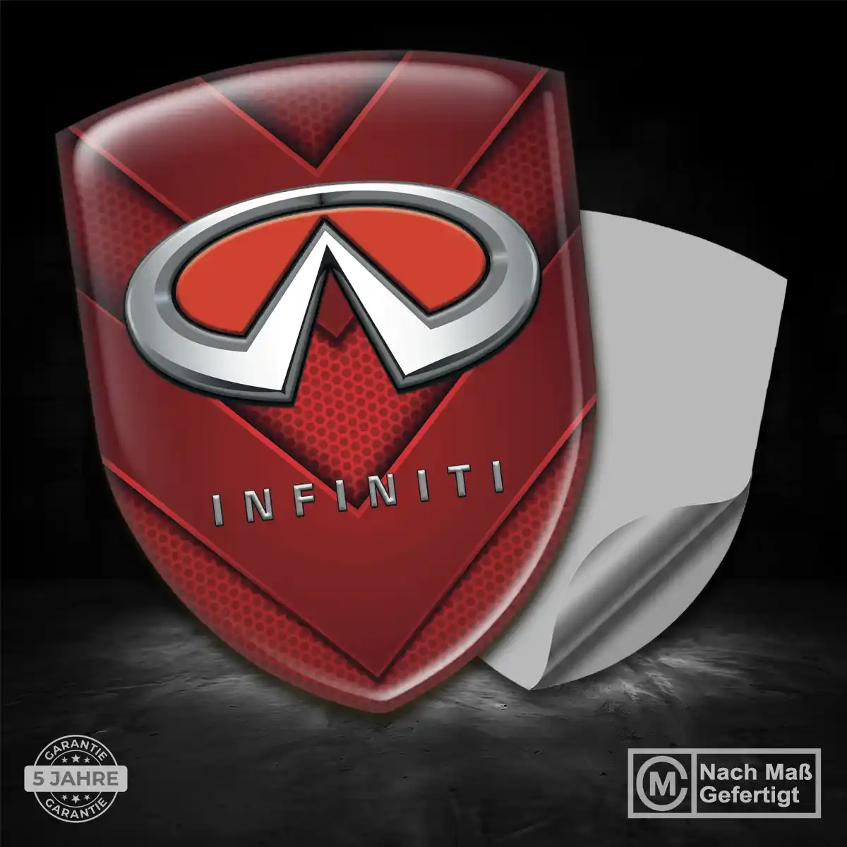 Infiniti Silikon Aufkleber Wappen Luxus-Edition