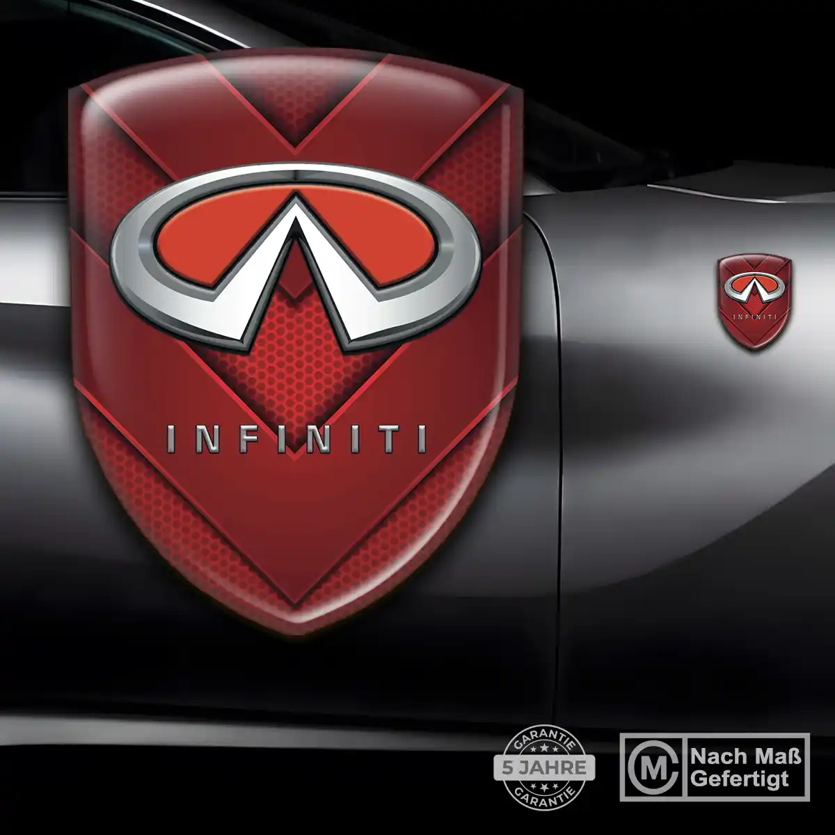 Infiniti Silikon Aufkleber Wappen Luxus-Edition
