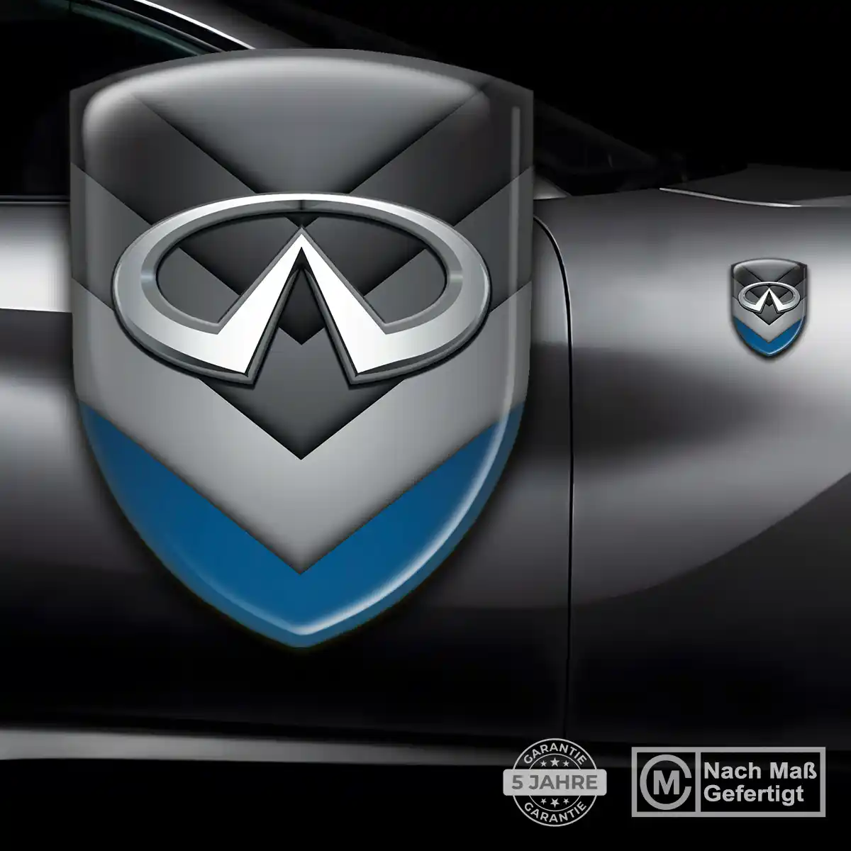 Infiniti Silikon Aufkleber Wappen Markenedition