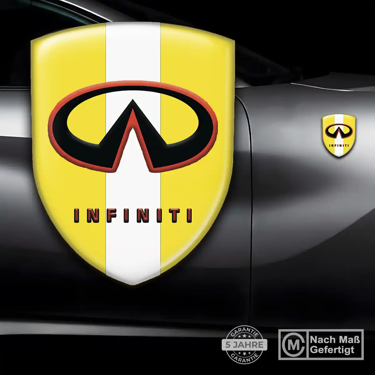 Infiniti Silikon Aufkleber Wappen Modernes Design