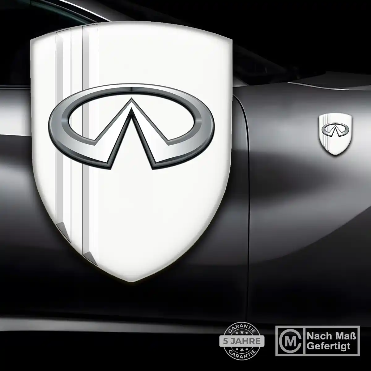 Infiniti Silikon Aufkleber Wappen Premiumqualität