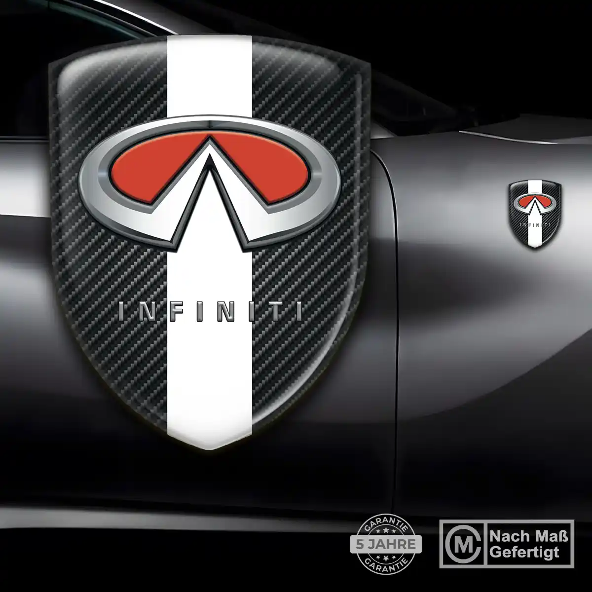 Infiniti Silikon Aufkleber Wappen Spitzenqualität