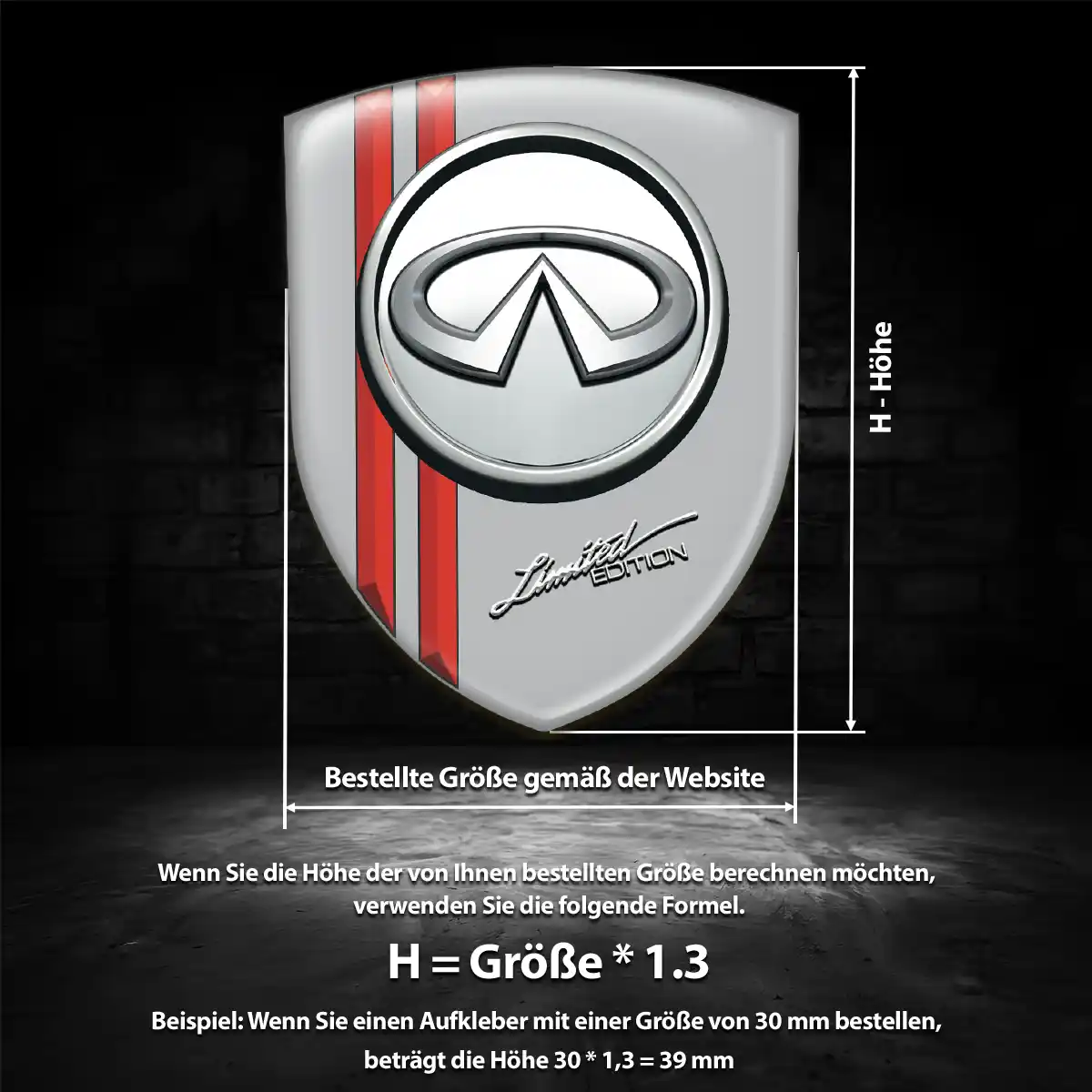 Infiniti Wappen Aufkleber Auto Anspruchsvolles Design