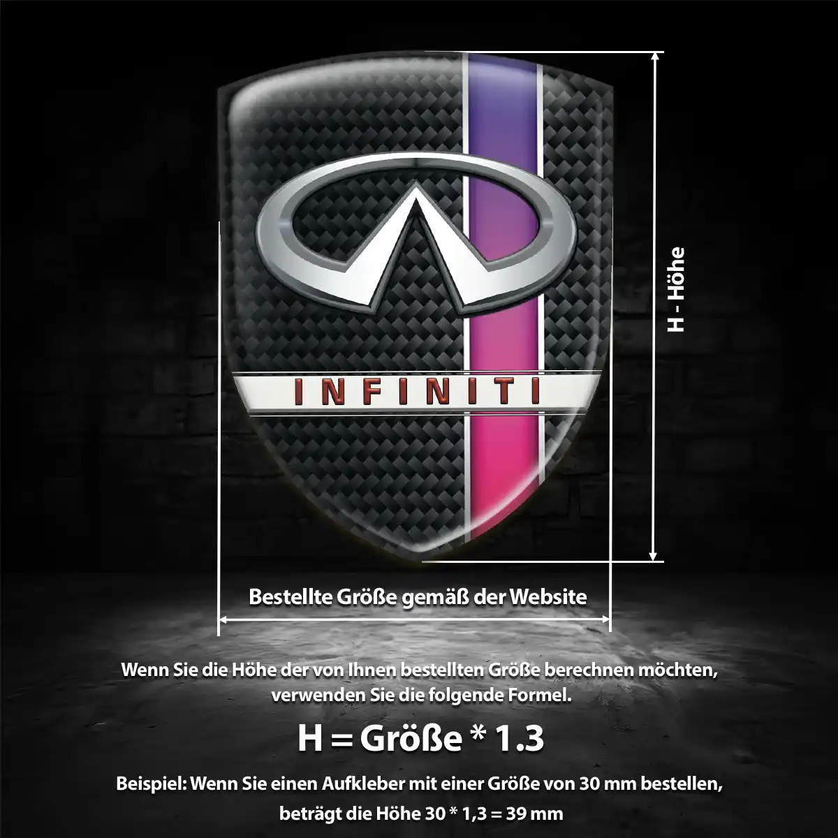 Infiniti Wappen Aufkleber Auto Modernes Design