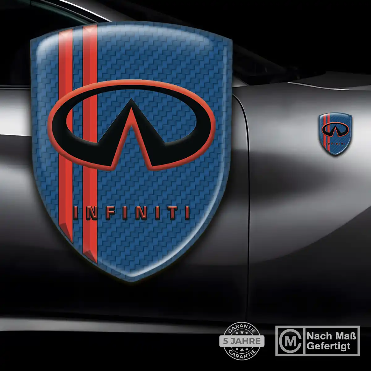 Infiniti Wappen Aufkleber Auto Premium-Edition