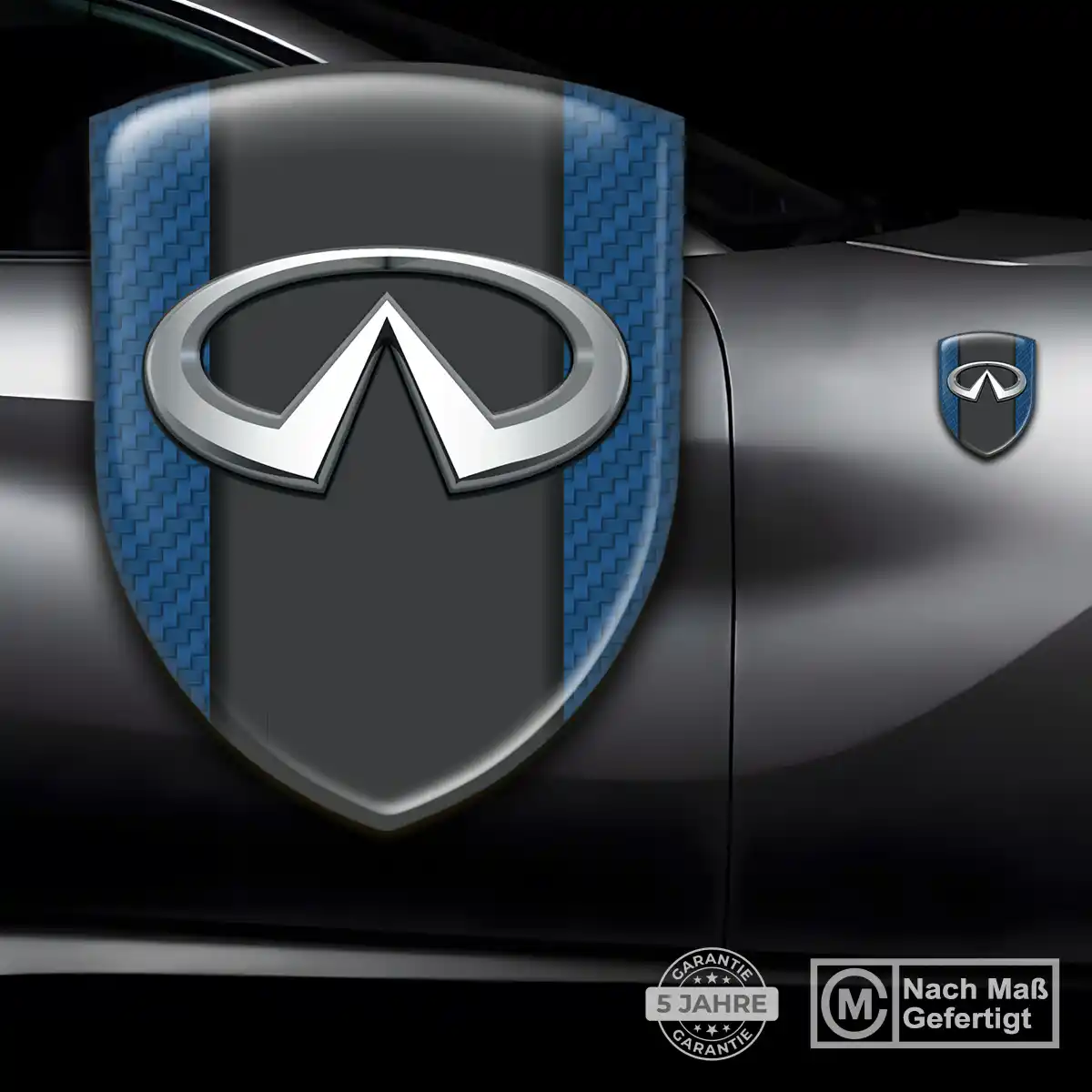 Infiniti Wappen Aufkleber Emblem Auto Edles Design