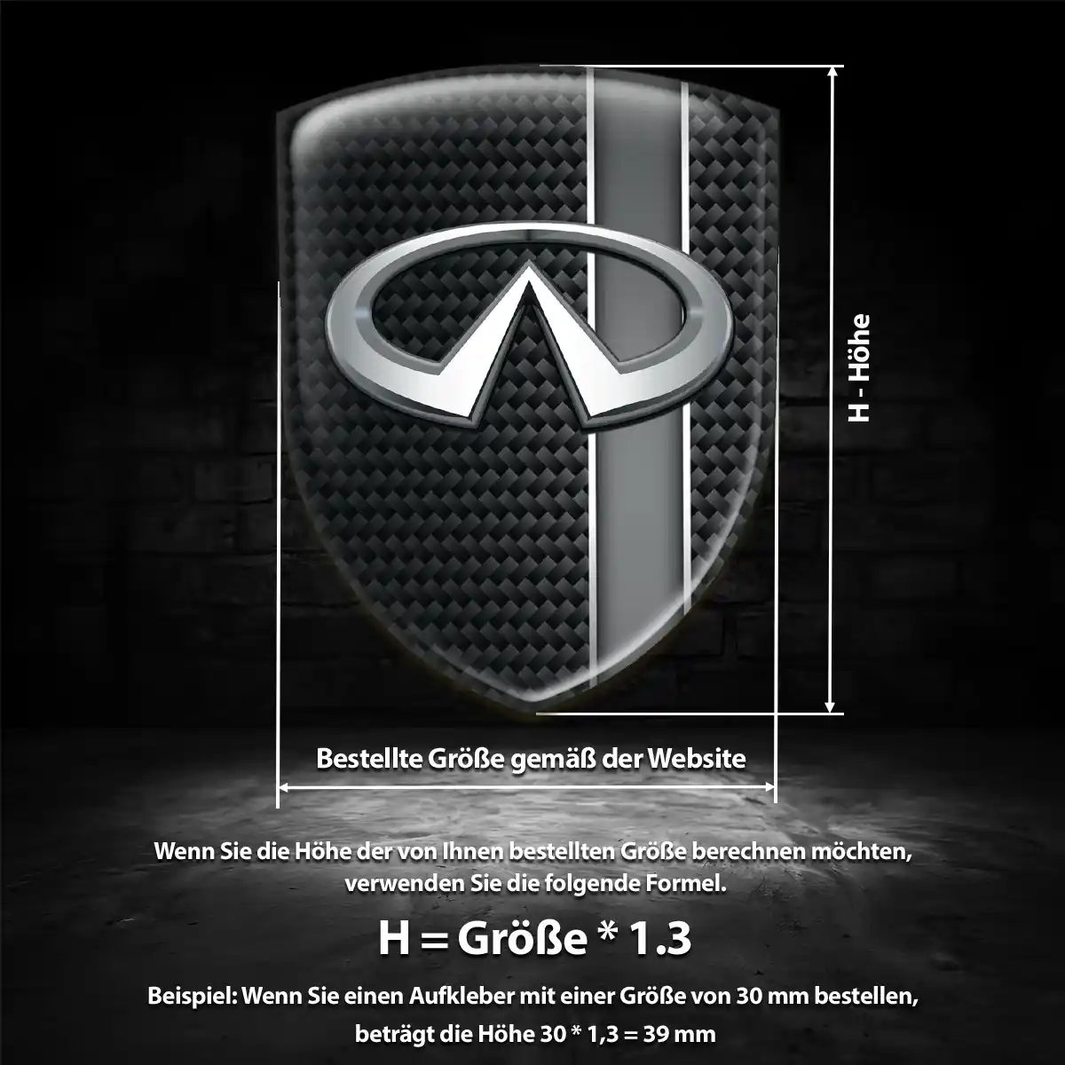 Infiniti Wappen Aufkleber Emblem Auto Hohe Qualität
